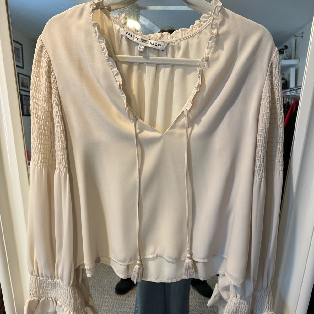 Cream Rebecca Minkoff Blouse